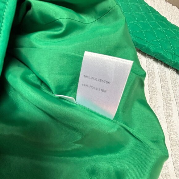 Doncaster Womens Green Quilted Jacket Size 2 Lightweight Pockets Snap Closure - Picture 6 of 10